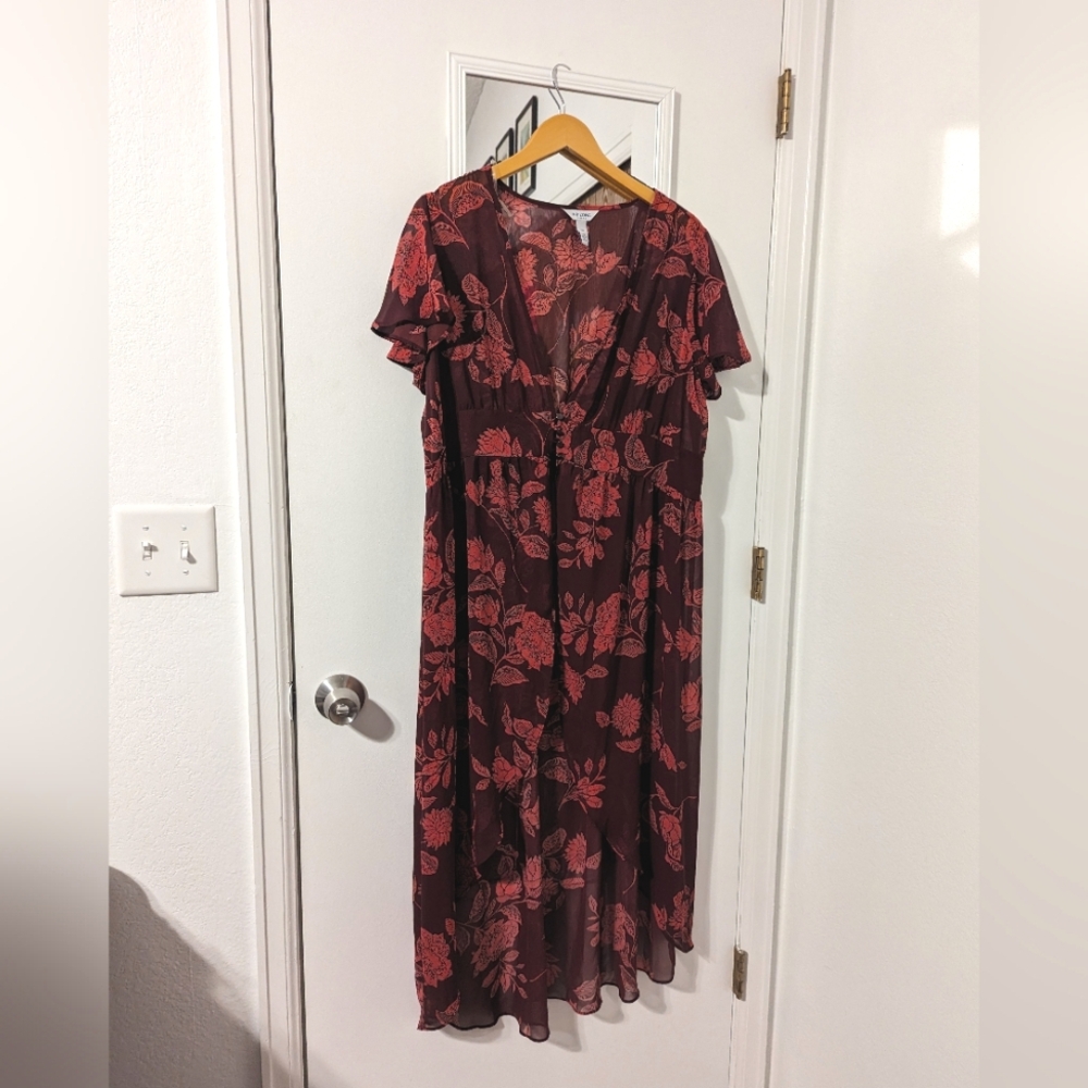 Arizona Floral high low cardigan size XXL